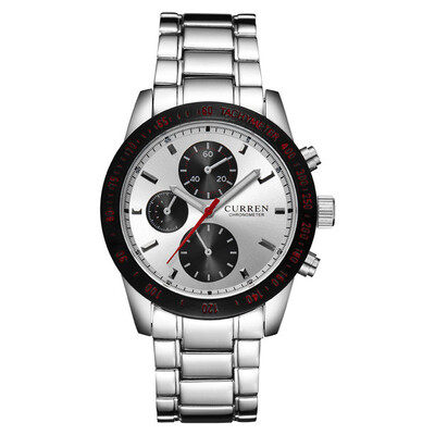 

Mens Watches Top Brand Luxury Sport Watch Slim Mesh Steel Date Waterproof Quartz Watch For Men Clock