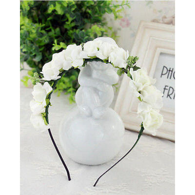 

Charming Flower Boho Floral Headband Garland Festival Wedding Bridal Hairband