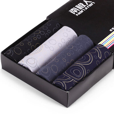 

Antarctic men&39s underwear men&39s printing fashion cotton flat angle underwear in the waist 4 gift box flat angle mixed color  180105