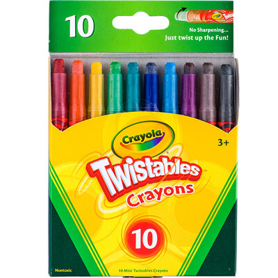 

Painted music Crayola 10 colors mini fitted with twistable crayons 52-9715