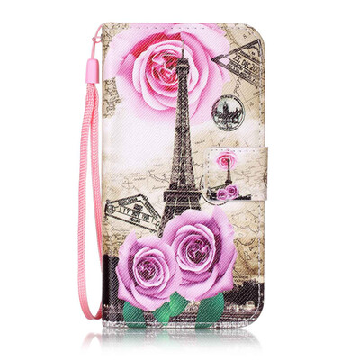 

Flower Tower Design PU Leather Flip Cover Wallet Card Holder Case for Lenovo K5K900