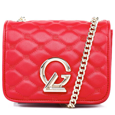

Guy Laroche (Guy Laroche) women's leather Ling check chain fashion business women bag small bag small GS1280022-02 gray