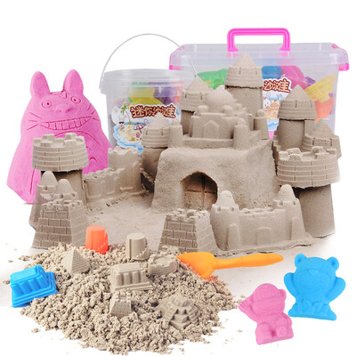 

Chi high slippery sand children&39s DIY color sand toy set Sand space magic Mars sand 2 kg installed