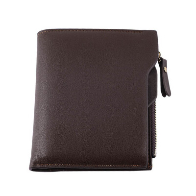 

Men's Faux Leather ID credit Card holder Bifold Coin Purse Wallet Pockets