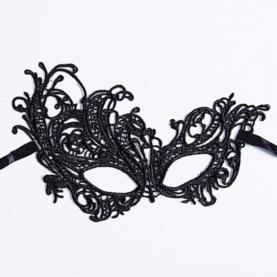 

Halloween Costume Black Lace Sexy Women Eye Face Mask Masquerade Party Ball Prom