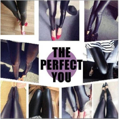 

USA Legging Sexy PU Leather High Waist Stretch Slim Skinny Pencil Pants Women