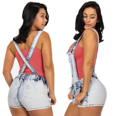 

Sexy Womens Summer Jeans Jumpsuit Playsuit Denim Hot Pants Shorts Overalls