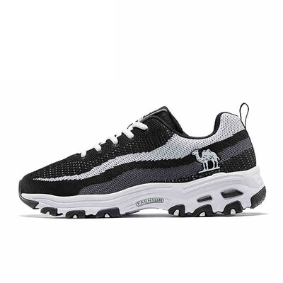 

Camel CAMEL sports shoes mens mesh platform shoes retro shoes trend sports shoes A832600195 black white gray 44