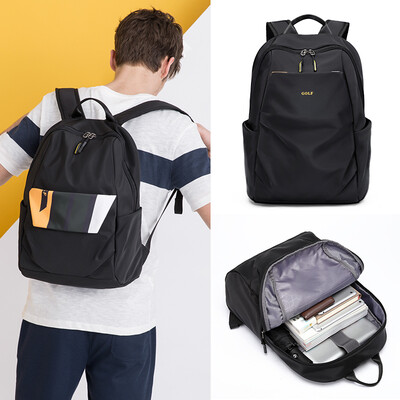 

Golf GOLF Backpack Mens Waterproof Nylon Backpack Large Capacity Computer Bag Business Leisure Travel Backpack D9BV33955J Black