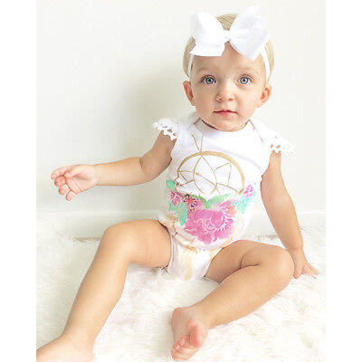 

Cotton Newborn Baby Girl Infant Romper Jumpsuit Bodysuit Clothes Sunsuit Outfits