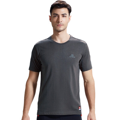

TFO T-shirt outdoor sweat breathable short-sleeved flower yarn T-shirt 6111534 male models dark gray L