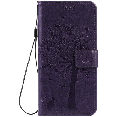 

Purple Tree Design PU кожа флип крышку кошелек карты держатель чехол для IPHONE 7 PLUS
