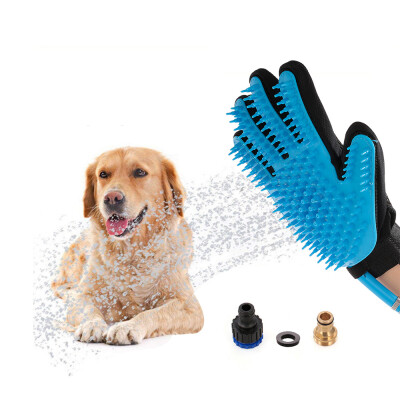 

Dog Grooming Shower Sprayer Pet Bathing Glove Tool Pet Shower Sprayer&Scrubber Bath Massage&Remove Hair