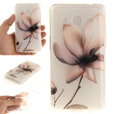 

Magnolia flower Pattern Soft Thin TPU Rubber Silicone Gel Case Cover for SAMSUNG GALAXY Core 2G355H