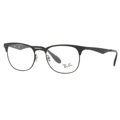 

RayBan Ray Ban очки кадр мужские и женские модели моды половина черного ящика миопии оптических оправ RX6346 2904 50мм