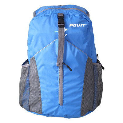 

Pew Extra Specials POVIT Skin Pack Fashion Folding Bag Outdoor Sports Shoulder Bag Fitness Training Backpack Men & Women Universal Carrying Case Blue P-6335