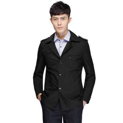 

Red beans Hodo men's business casual fashion York design after the slits men's lapel coat B5 Cangqing 175 / 92A