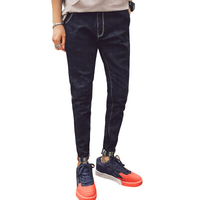 

(MSEK) NZK6004 jeans male Korean version of the simple men's trousers men's Korean version of the Slim cowboy trousers black 33