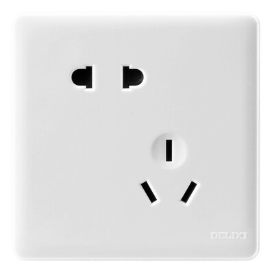 

Delixi DELIXI switch socket panel 16 air conditioning socket with dual control switch large board Ya white series