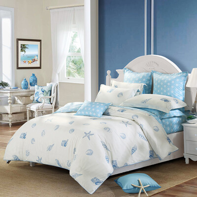 

Mercury Home Textiles Twill Twill Print Bed Four Sheets Marine Living Bed Set Bed Linen Cover 18m Bed