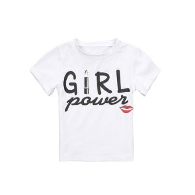 

AU GIRL POWER Mother&Daughter Family Matching Shirts Cotton T-Shirt Clothes