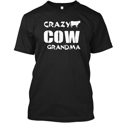 

Crazy Cow Grandma Tshirt - Hanes Tagless Tee