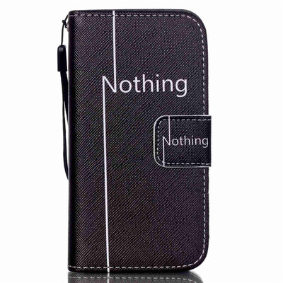 

Nothing Design PU Leather Flip Cover Wallet Card Holder Case for SAMSUNG S5