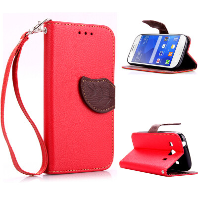 

Red Design PU Leather Flip Cover Wallet Card Holder Case for Samsung Galaxy Ace Style LTEG357FZ