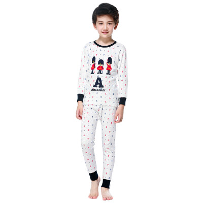 

Red beans (Hodo) children underwear suit cotton men and women in the big children autumn and winter low collar 100% cotton Qiu Qiu Qiu HD8093 Tibet 130