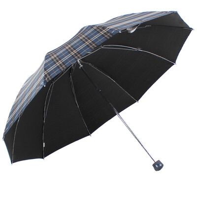 

Jingdong supermarket] heaven umbrella to strengthen the strengthening of satin black vinyl lattice bag edge of the anti-UV three steel bar steel large business clear sun umbrella camel 33196E