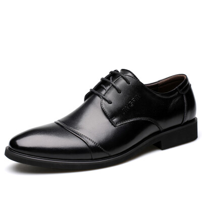 

Yi Chi EGCHI dress shoes men s business casual fashion wear - resistant shoes male 3665 black 38