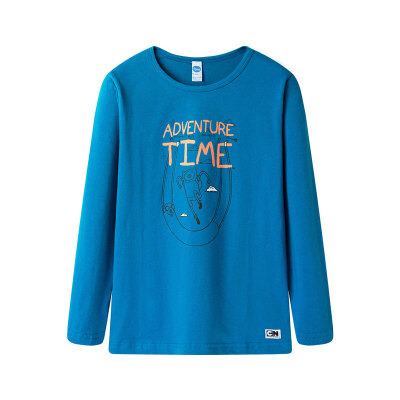 

Three guns dits neutral turquoise blue skin moisturizing cotton children children round neck long sleeve shirt 2C019A0 turquoise blue 140