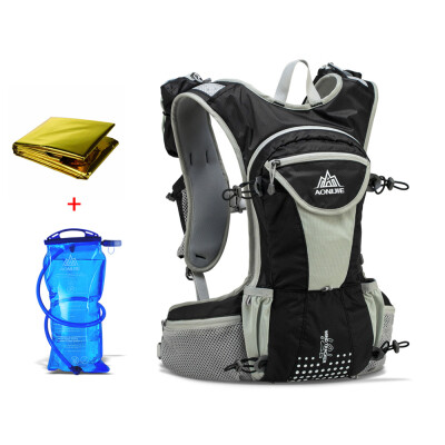 

Outdoor Sports Backpack Shoulder Belt Bag for Biking Cycling Traveling Camping Hiking Hydration Bladder 2L Emergency Blanket