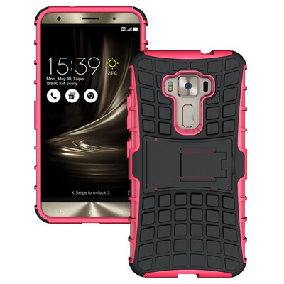 

Fivice Asus Zenfone 3 52 inch ZE520KL Case TPU anti-fall tire pattern back clip bracket phone case