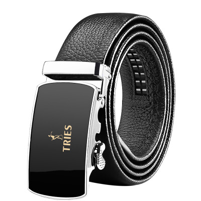 

Talent belt mens automatic buckle belt business casual first layer leather pants with gift box A3004-1 black black