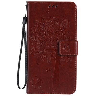 

Brown Tree Design Кожа PU флип крышки Кошелек Карты Держатель чехол для SAMSUNG A710 A72016