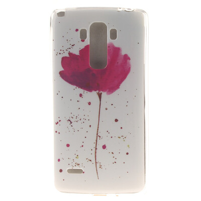 

Purple orchid Pattern Soft Thin TPU Rubber Silicone Gel Case Cover for LG G4 StylusLS770
