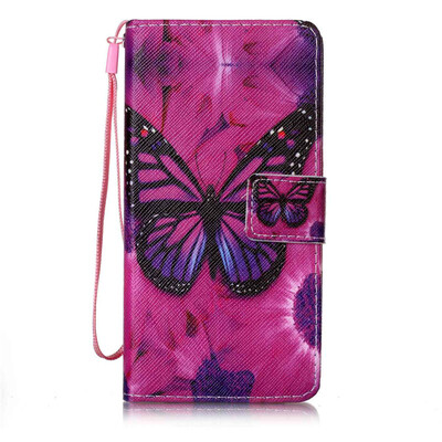 

Black Butterfly дизайн PU кожа флип крышку крышки кошелька карты чехол для Wiko Lenny 2