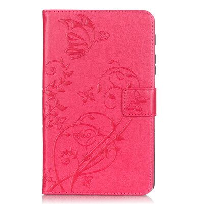 

Rose Flower Design PU Leather Flip Cover Wallet Card Holder Case for SAMSUNG T715