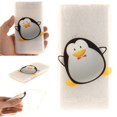 

Cartoon penguin Pattern Soft Thin TPU Rubber Silicone Gel Case Cover for Lenovo K3/A6000