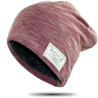 

New Fashion Rock & Star Pattern Men Women Hip-hop Knitted Beanie Hats Cap Skull