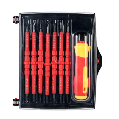 

7 in 1 1000V Changeable Insulated Screwdrivers Set with Magnetic Phillips&Slotted Bits Electrician Repair Tools Kit