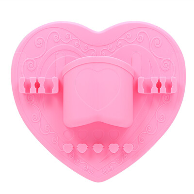 

Heart Silicone Makeup Drying Rack Cosmetic Brush Holder Bathroom Accessories Organizer