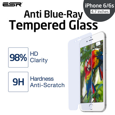 

Screen Protector for iPhone 6/ 6s, ESR Anti Blue-Ray Tempered Glass Protective Film for iPhone 6/ 6s