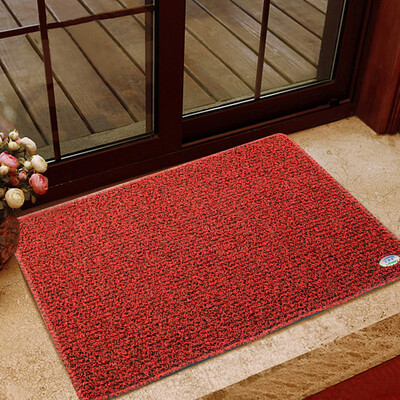 

Lidimei (LIDIMEI) two-color wire ring home mat black and green PVC modern minimalist wear and easy to care 45 * 75cm