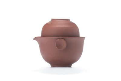 

Исинской глины Красный Gongfu чашки чая и чайник Дорожный набор 3 шт