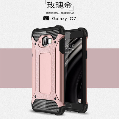 

Fivice Samsung Galaxy C7 case Luxury Silicone Diamond Armor PC Hard Shell Phone Case