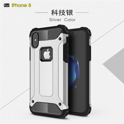 

Fivice iphone 8 case Luxury Silicone Diamond Armor PC Hard Shell Phone Case