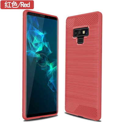

Fivice SAMSUNG Galaxy Note 9 case Brushed carbon fiber silicone anti-fall soft shell phone case