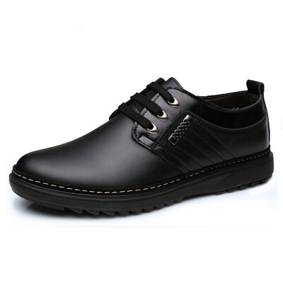 

Mens business casual&comfortable rubber sole leather shoes lace